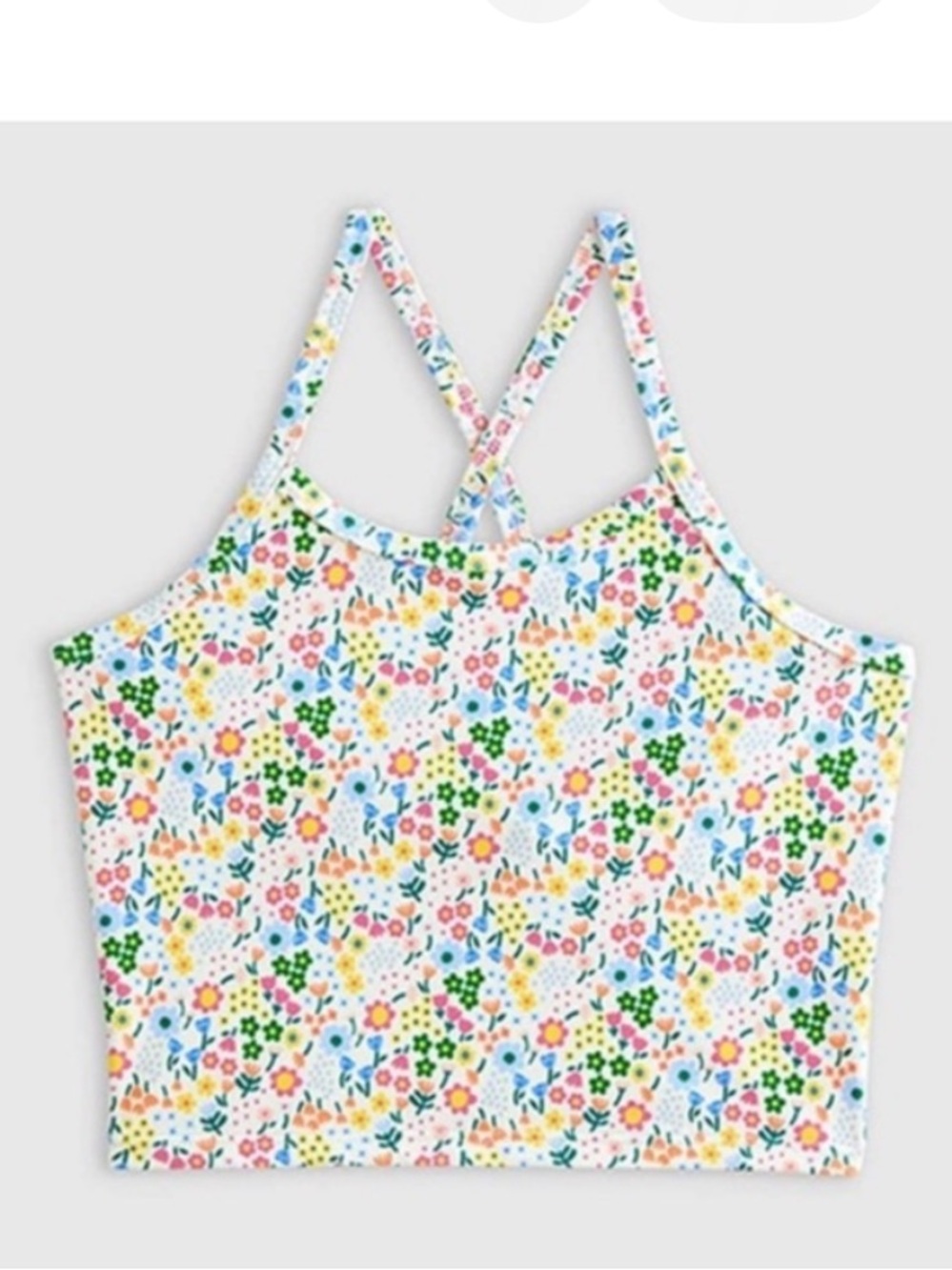 Quince tank or tankini top NWT sz 8 floral